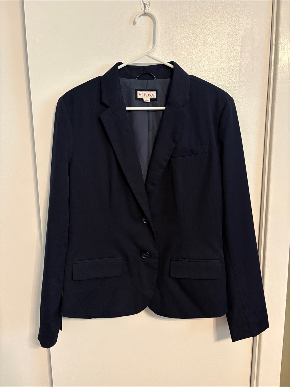 Merona Navy Tailored Blazer Jacket